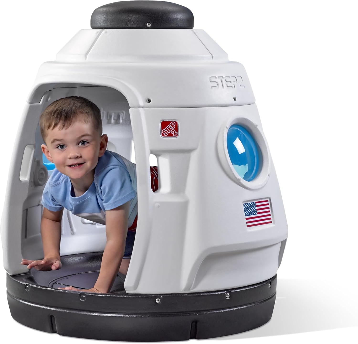 image:imageStep2 Space Capsule Swing Kids IndoorOutdoor Swing or Playhouse Backyard Playground Set Attach to Playset or Tree for Children 38 Years Old
