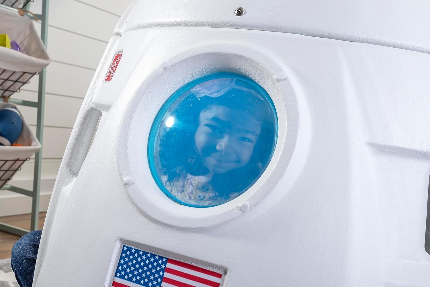 image:imageStep2 Space Capsule Swing Kids IndoorOutdoor Swing or Playhouse Backyard Playground Set Attach to Playset or Tree for Children 38 Years Old