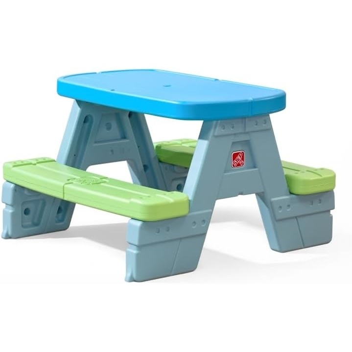 image:imageStep2 Sun amp Shade Kids Picnic Table with Removeable Umbrella IndoorOutdoor Toys Fits 4 Children Made of Durable Plastic For Toddlers 154 Years Old