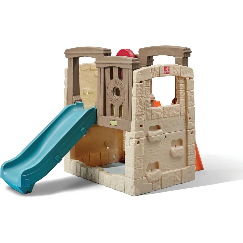 image:imageStep2 Woodland Climber II Kids Playset Ages 2 6 Years Old Toddler Slide and Climbing Wall Outdoor Playground for Backyard Sturdy Plastic Frame Easy Set UpPlayset