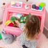 Step2 2-in-1 Toy Box & Art Lid, Kids Toy Storage Bin & Organizer, Easel & Chest in One, Made of Durable Plastic, For Toddlers 2+ Years Old, Mint(Pink)
