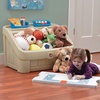 Step2 2-in-1 Toy Box & Art Lid, Kids Toy Storage Bin & Organizer, Easel & Chest in One, Made of Durable Plastic, For Toddlers 2+ Years Old, Mint(Tan)