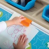 Step2 2-in-1 Toy Box & Art Lid, Kids Toy Storage Bin & Organizer, Easel & Chest in One, Made of Durable Plastic, For Toddlers 2+ Years Old, Mint(Tan)