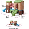 Step2 Clubhouse Climber Playset for Kids, Jungle Gym with Elevated Playhouse, Outdoor Backyard Playground Set, Two Toddler Slides, Ages 2 to 6 Years Old(Climber)