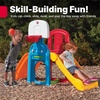 Step2 Game Time Sports Climber, Kids Indoor/Outdoor Playset, Backyard Playground Set, Slide, Climbing Wall, Basketball Hoop, Outside Jungle Gym, For Toddlers 2-6 Years Old(Climber and Slide)