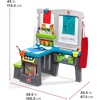 Step2 Great Creations Art Center, Kids Activity Table, Arts & Crafts Desk, Made of Durable Plastic, Includes Bench, For Toddlers 3+ Years Old