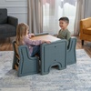 Step2 Harmony Kids Table & Chair Set, Playroom Activity Table for Arts & Crafts, Made of Durable Plastic, for Toddlers 2+ Years Old, Sage Gray(Sage Gray)