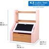 Step2 Harmony Toy Storage Box, Kids Toy Storage Bin with Chalkboard Lid, Easel & Toy Organizer in One, Made of Durable Plastic, For Toddlers 2+ Years Old, Sage Gray(Rose Pink)