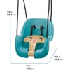 Step2 Infant to Toddler Swing, Baby Outdoor Swing, Backyard Bucket Style Swing Seat, Secure Harness, Outside Weather-Resistant Rope, Attach to Playset, For Toddlers 9 Months -3 Years Old