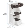 Step2 Mobile Helper, Toddler Step Stool & Tower Stand, Adjustable Height & Built-in Storage, Non-Slip Feet, Includes Safety Bar, Easy Wipe Down, for Kids 1.5+ Years Old