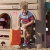 Step2 Naturally Playful Playhouse Climber and Swing Set Extension for Kids, Outdoor Playset with Slide, Two Strap Swings and Secret Playhouse, Durable Plastic, Ages 3 to 8 Years