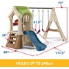 Step2 Play Up Gym Set for Kids, Outdoor Swing Set, Backyard Slide, Swings, Playhouse, & Crawl Space, Two Tier, Easy Set Up, Toddlers Ages 3-6 Years Old(Swing Set)