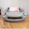 Step2 Roadster Toddler-to-Twin Bed, Transition Race Car Bed for Boys & Girls, Adjustable, Made of Durable Plastic, For Toddlers 3+ Years Old, Gray