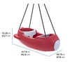 Step2 Rocket Swing for Two, Baby Outdoor Swing, Outside Weather-Resistant Rope, Attach to Playset, for Toddlers 9 Months – 3 Years Old