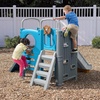 Step2 Scout & Slide Climber, Kids Outdoor Playset, Backyard Playground Set, Slide, Climbing Wall, Tunnel, Outside Vintage Style Jungle Gym, for Toddlers 2-6 Years Old(Climber)