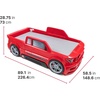 Step2 Turbocharged Twin Size Truck Car Bed, Car Bed for Boys & Girls, Working Headlights & Built-In Storage, Made of Durable Plastic, For Toddlers 3+ Years Old, Vibrant Red(Red Truck)