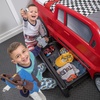 Step2 Turbocharged Twin Size Truck Car Bed, Car Bed for Boys & Girls, Working Headlights & Built-In Storage, Made of Durable Plastic, For Toddlers 3+ Years Old, Vibrant Red(Red Truck)