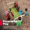 Step2 Woodland Climber II Kids Playset, Ages 2 –6 Years Old, Toddler Slide and Climbing Wall, Outdoor Playground for Backyard, Sturdy Plastic Frame, Easy Set Up(Playset)