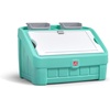 Step2 2-in-1 Toy Box & Art Lid, Kids Toy Storage Bin & Organizer, Easel & Chest in One, Made of Durable Plastic, For Toddlers 2+ Years Old, Mint(Mint)