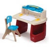 Step2 Deluxe Art Master Desk, Kids Activity Table & Chair, Arts & Crafts Desk, Made of Durable Plastic, For Toddlers 3+ Years Old