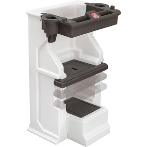 Step2 Mobile Helper, Toddler Step Stool & Tower Stand, Adjustable Height & Built-in Storage, Non-Slip Feet, Includes Safety Bar, Easy Wipe Down, for Kids 1.5+ Years Old