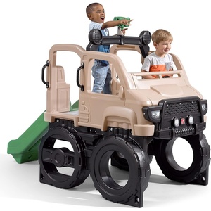 Step2 Truck Climber, Kids Outdoor Playset, Backyard Playground Set, Slide & Climbing Wall, Outside Jungle Gym, for Toddlers 2-5 Years Old