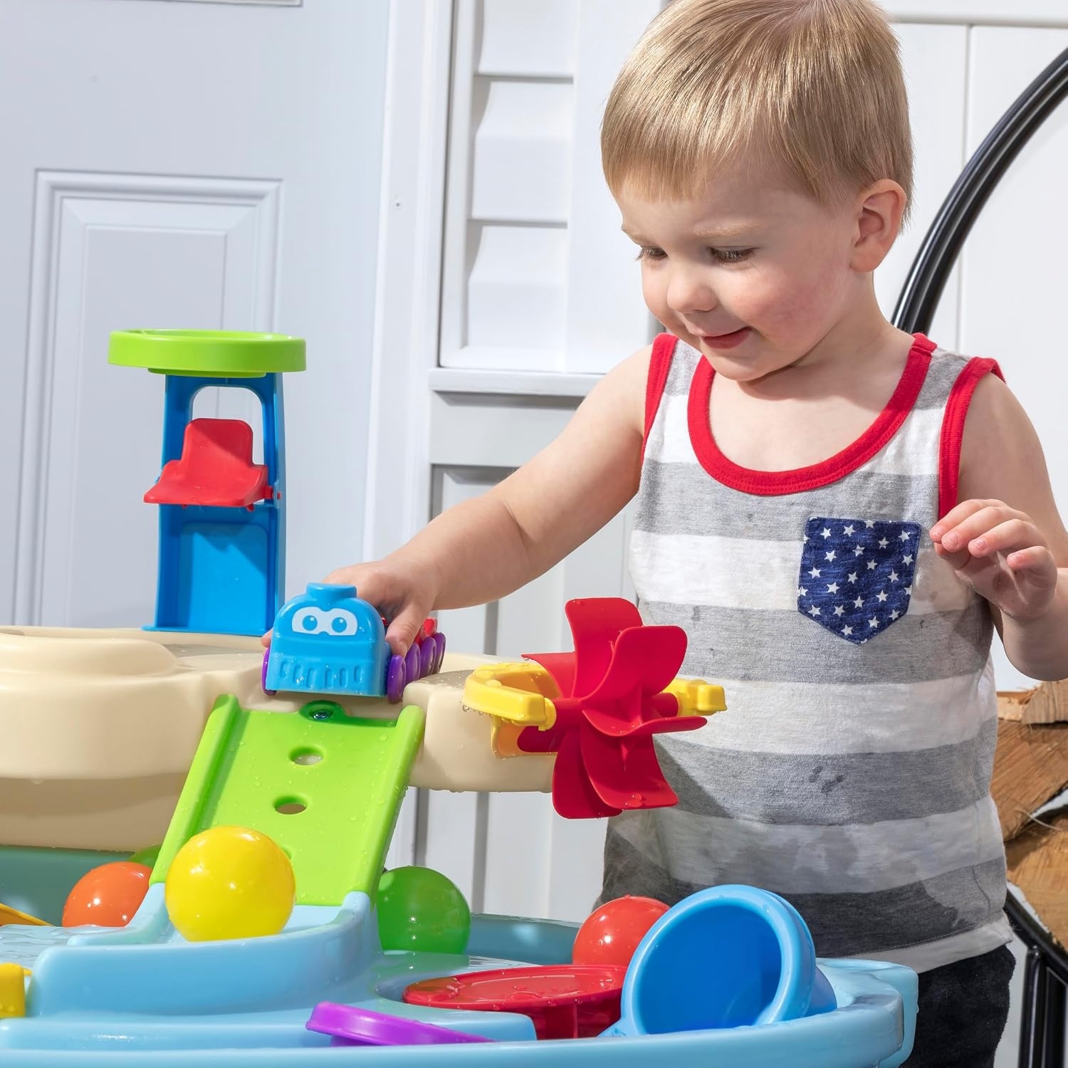 image:imageStep2 Ball Buddies Adventure Center Water Table for Kids Indoor and Outdoor Kids Water Sensory Table Pool Ages 15 Years Old 23 Piece Water Toy Accessories Blue