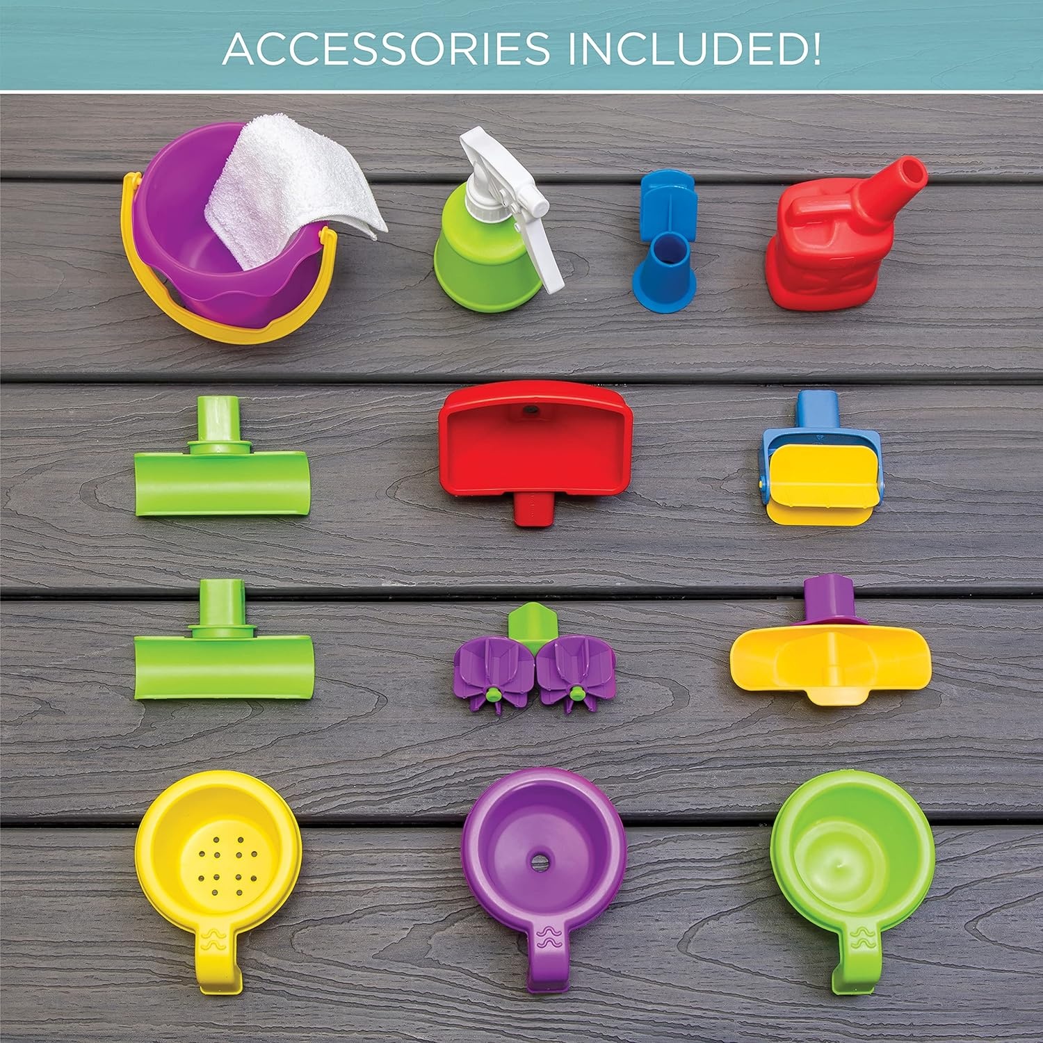 image:imageStep2 Car Wash Splash Center Kids Water Table amp Pretend Play Car Activity Sensory Playset Summer Outdoor Toys 13 Piece Water Toy Accessories For Toddlers 3 Years Old
