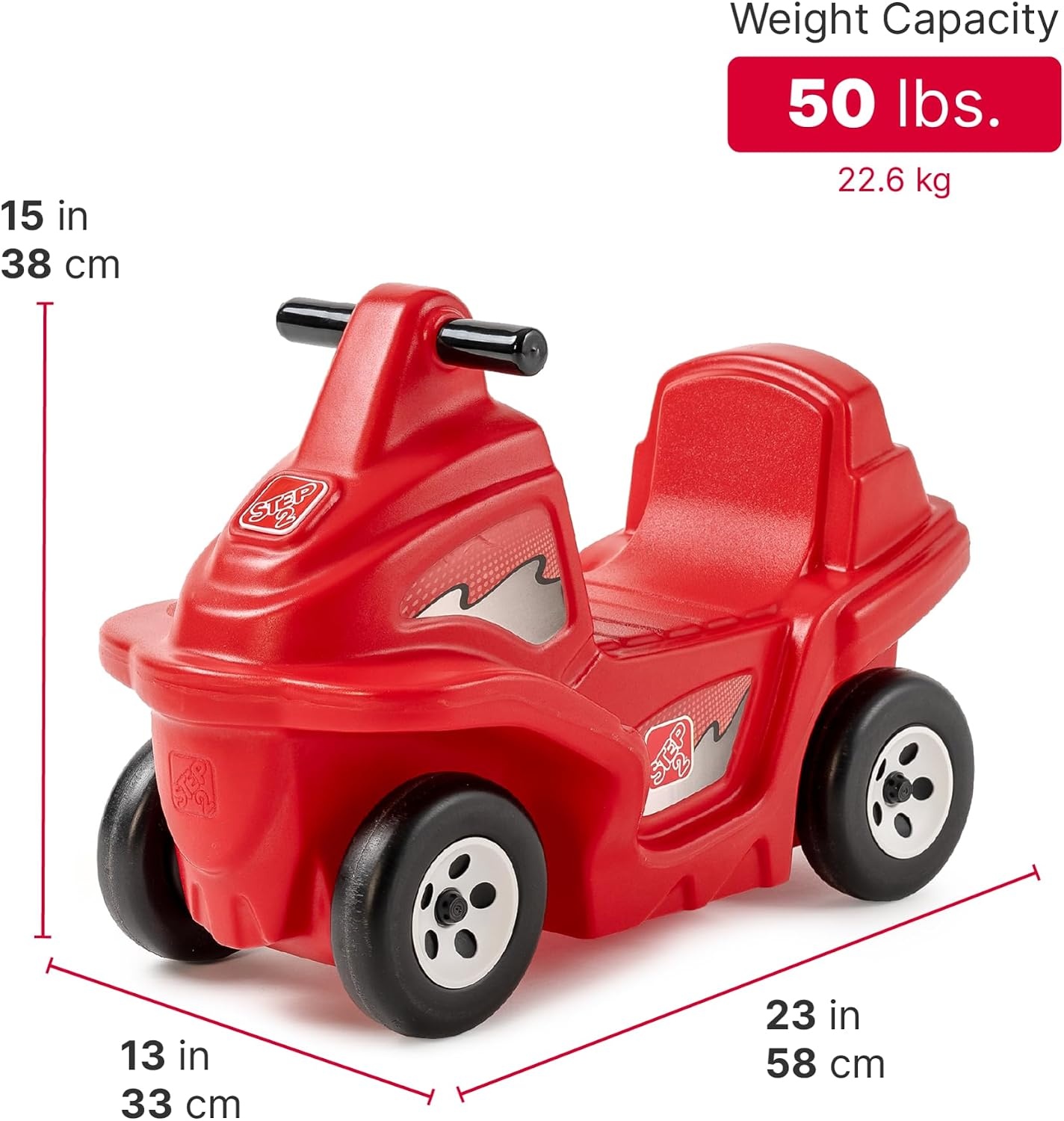 image:imageStep2 Dino Dash Kids Push Car Foot Powered Ride On Toy Practice Balance with 4 Wheels Track Not Included Made of Durable Plastic Max Weight 50 lbs for Toddlers 25 Years Old GreenRapid Ride