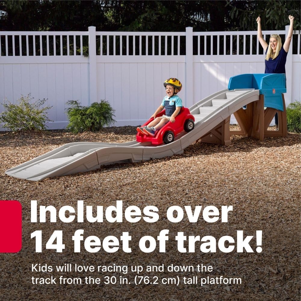 image:imageStep2 Extreme Thrill Coaster Kids Ride On Toy Push Car IndoorOutdoor Roller Coaster amp Playset Made of Durable Plastic Max Weight 75 lbs for Toddlers 3 Years Old
