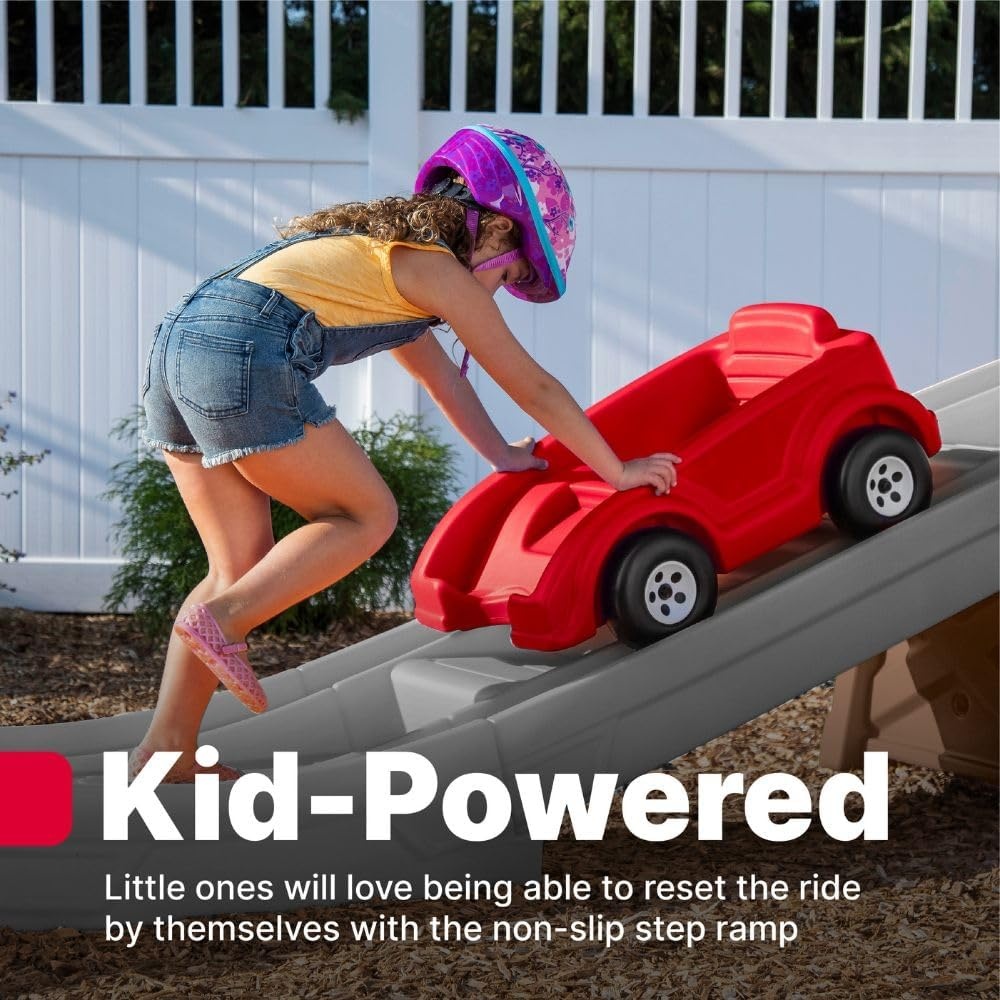 image:imageStep2 Extreme Thrill Coaster Kids Ride On Toy Push Car IndoorOutdoor Roller Coaster amp Playset Made of Durable Plastic Max Weight 75 lbs for Toddlers 3 Years Old