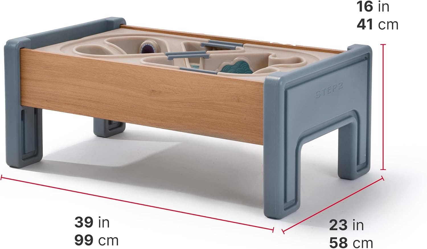 image:imageStep2 Harmony Activity Table Kids Activity Table for Cars Cover Included Made of Durable Plastic for Toddlers 3 Years Old