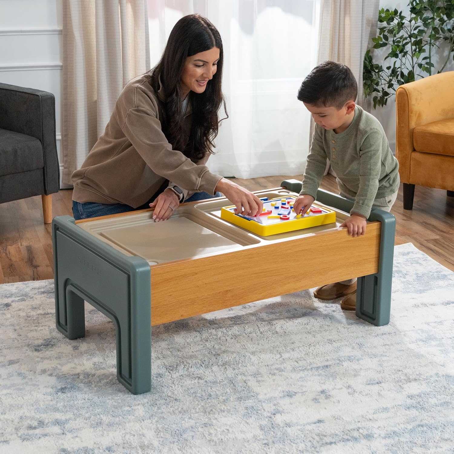 image:imageStep2 Harmony Activity Table Kids Activity Table for Cars Cover Included Made of Durable Plastic for Toddlers 3 Years Old