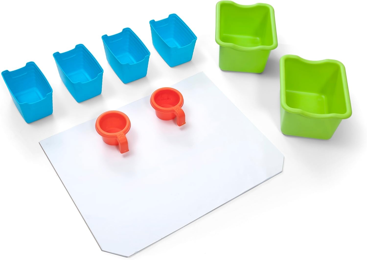 image:imageStep2 Jumbo Art Easel Kids Art Activity Table DoubleSided Dry Erase and Chalkboard Storage Bins and Trays For Toddlers and Preschoolers Ages 3 Years Old