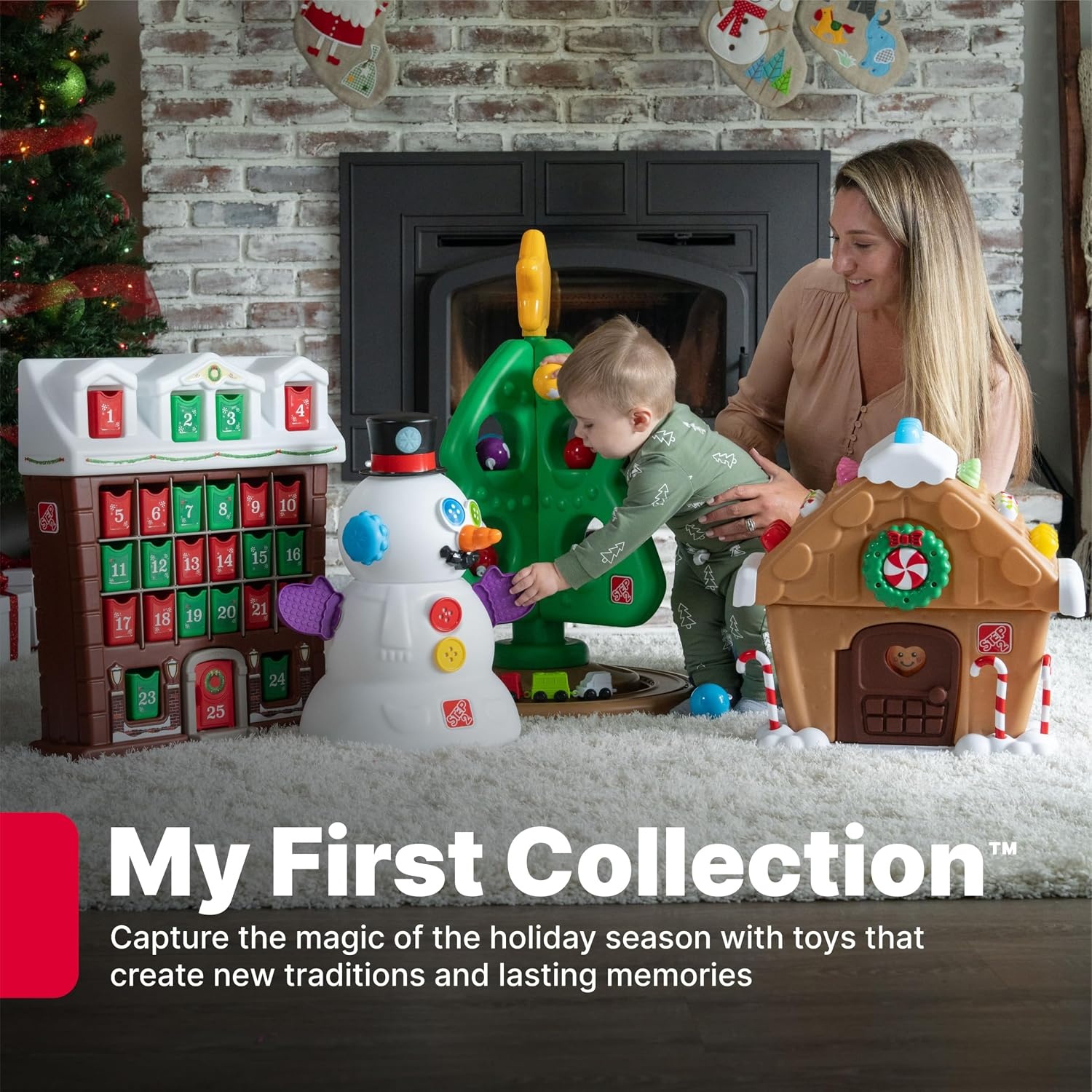 image:imageStep2 My First Gingerbread House Kids Interactive Christmas Holiday Toy Lights Up and Plays Music Includes 20 Accessories For Toddlers 1 Years Old