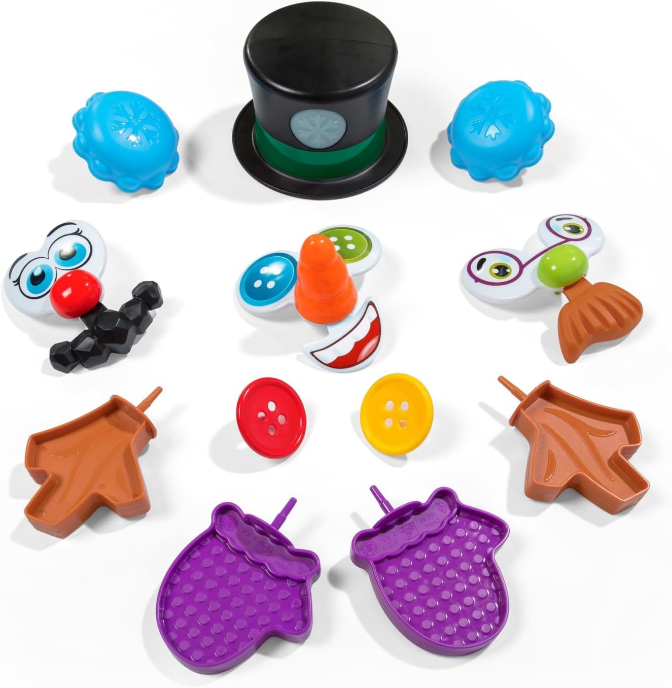 image:imageStep2 My First Snowman Kids Holiday Decorative Christmas Toy 15Piece Accessory Kit Lights and Sounds Toddlers 18Months