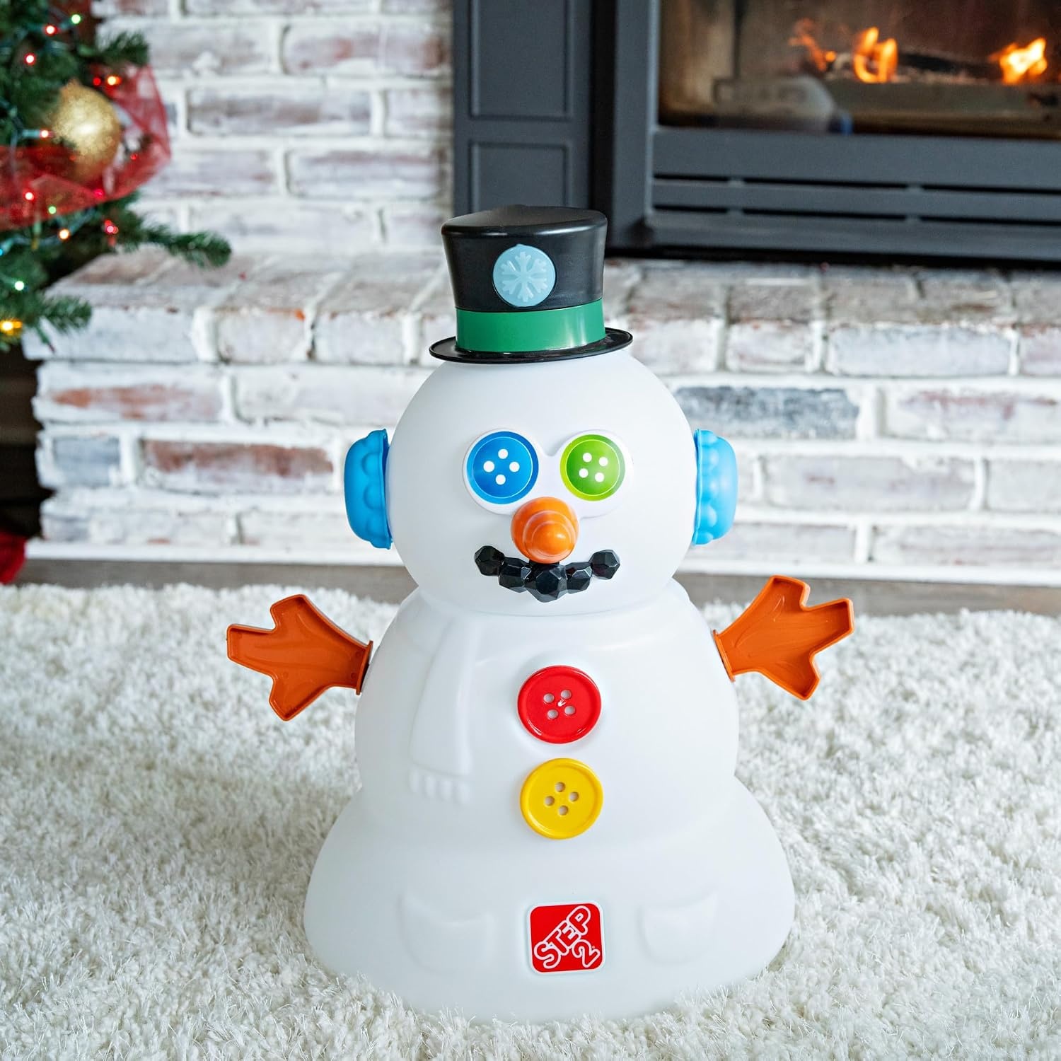 image:imageStep2 My First Snowman Kids Holiday Decorative Christmas Toy 15Piece Accessory Kit Lights and Sounds Toddlers 18Months