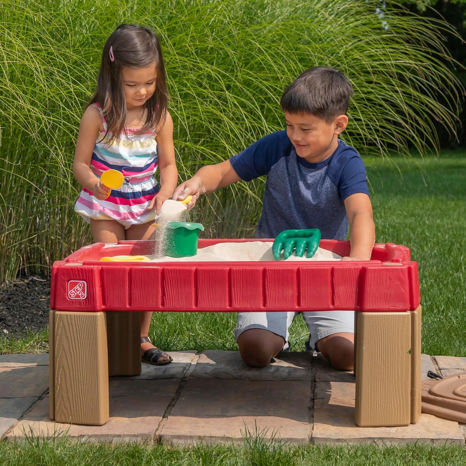 image:imageStep2 Naturally Playful Sand Table Kids Sand Activity Sensory Table 5 Piece Accessory Kit Toddler Summer Outdoor Toys 2 Years Old