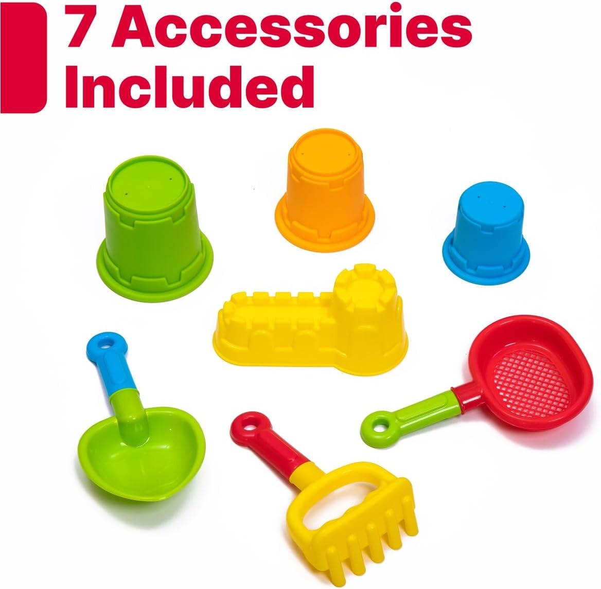 image:imageStep2 Naturally Playful Sandbox II Kids Sand Activity Sensory Play Pit Summer Outdoor Toys 7 Piece Water Toy Accessories for Toddlers 1 Years OldNaturally Playful Sandbox II