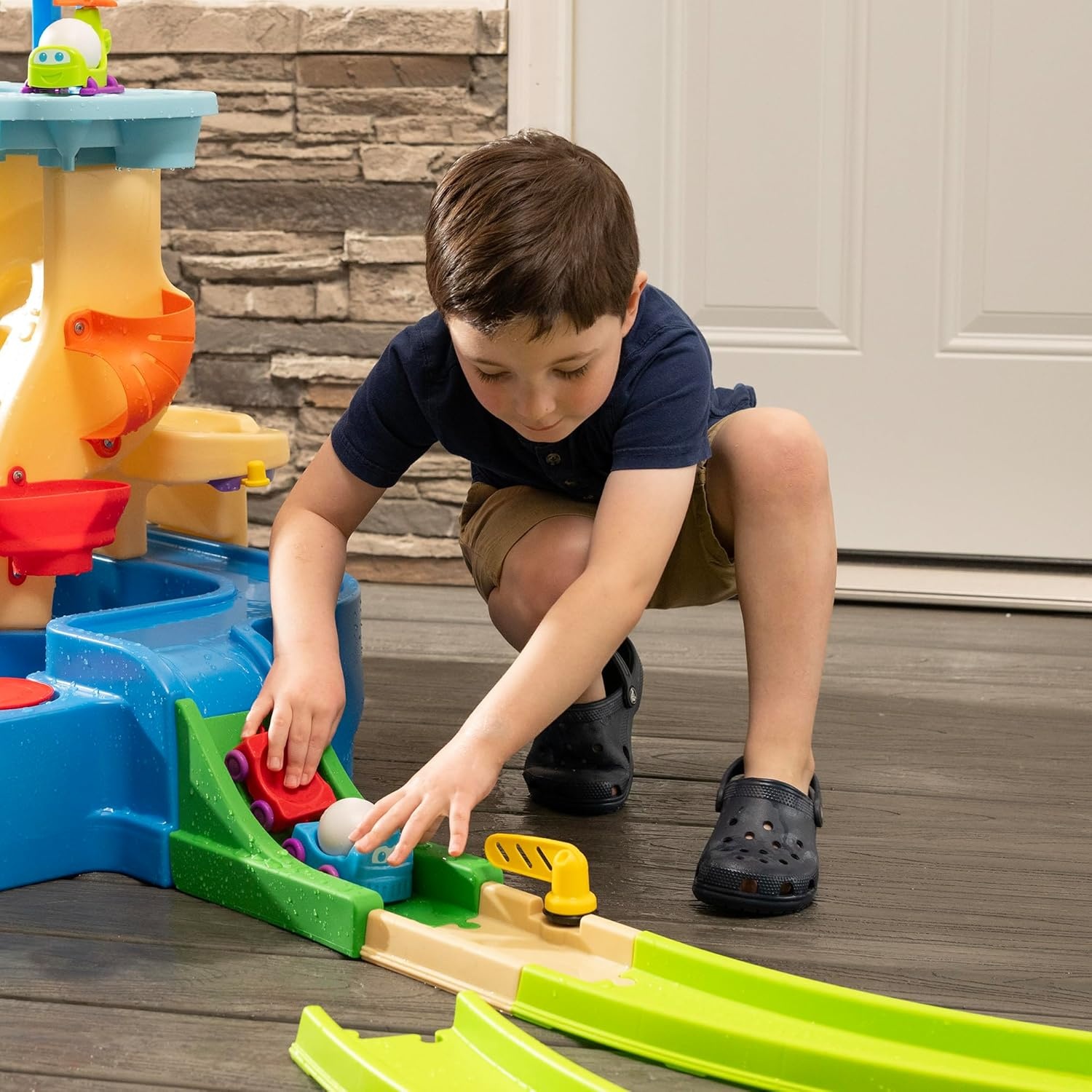 image:imageStep2 Putt amp Splash Adventure Center Kids Water Tower Mini Golf Playset 33 Accessories Clubs Golf Balls Ages 15 Years