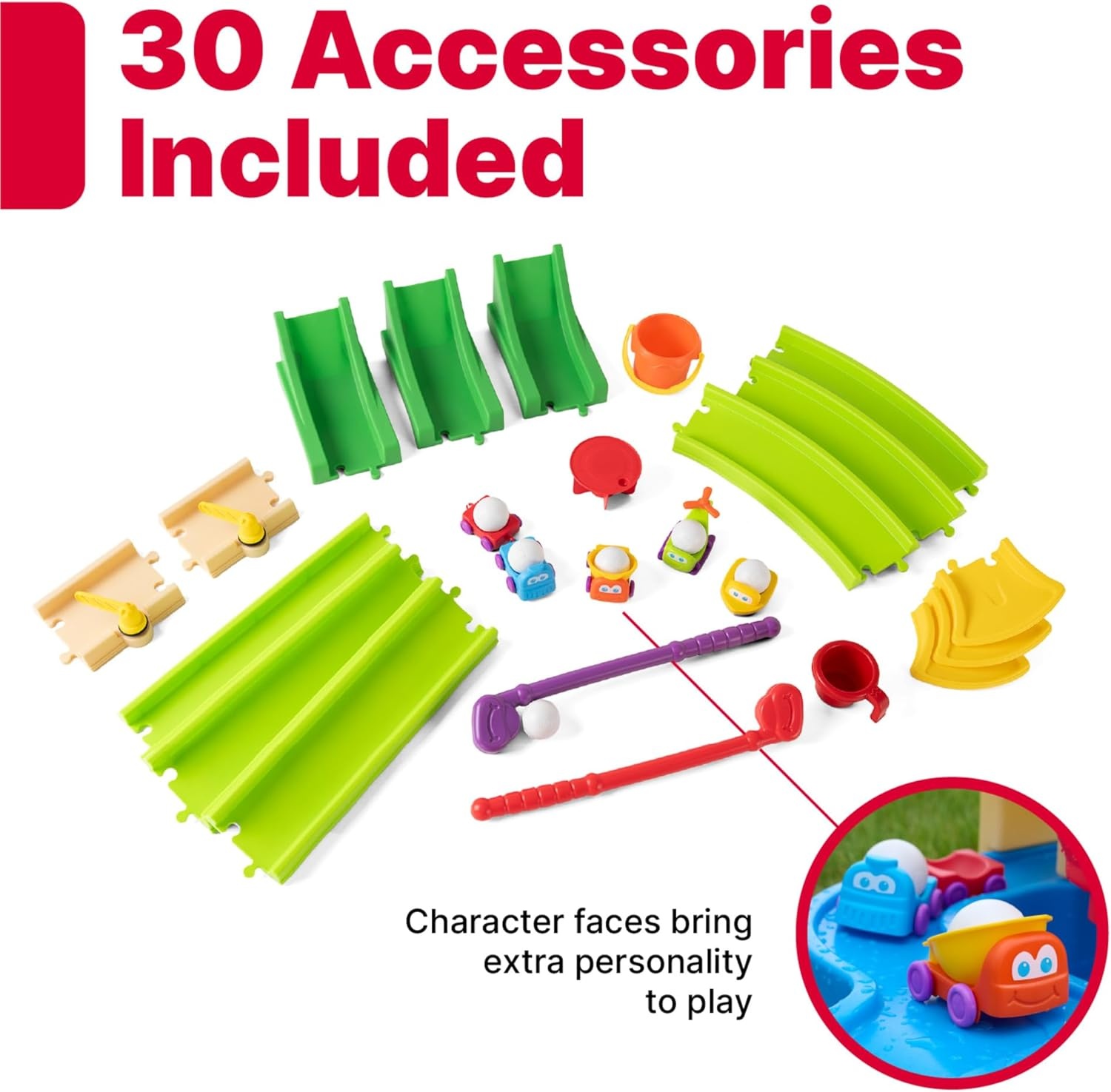 image:imageStep2 Putt amp Splash Adventure Center Kids Water Tower Mini Golf Playset 33 Accessories Clubs Golf Balls Ages 15 Years