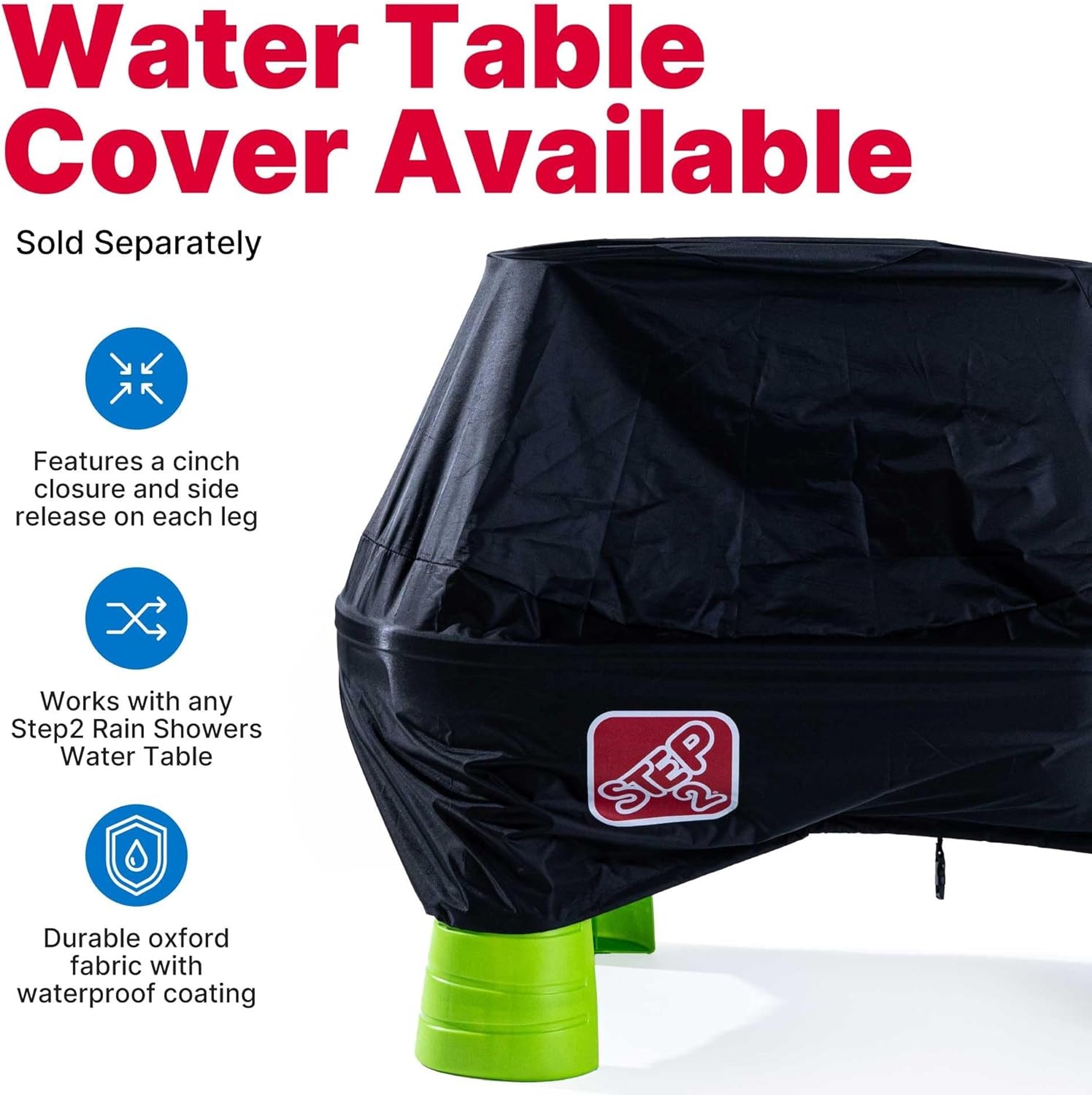 image:imageStep2 Rain Showers amp Flow Kids Water Table Outdoor Toddler Activity Table 15Piece Accessory Set Ages 15 Years Old Multicolor Gray Blue Red
