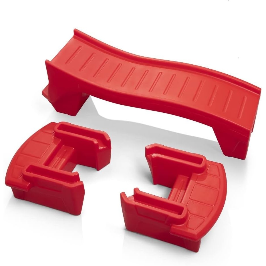 image:imageStep2 Farther amp Faster Coaster Track Expansion Pack Extra 3 Feet Kids Ride On Toy Roller Coaster Track Push Car IndoorOutdoor Playset Made of Durable Plastic For Toddlers 25 Years OldSecond Edition