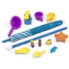 Step 2 Spill & Splash Seaway Water Table for Kids, Two-Tier Outdoor Kids Water Sensory Table with Umbrella, Ages 1.5+ Years Old, 11 Piece Water Toy Accessories(Multi-color)