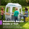 Step2 Adventure Camper Kids Playhouse, Indoor/Outdoor Playset with Kitchenette, Interactive Doorbell Sounds, 52-Piece Toy Accessories, Durable Plastic, For Toddlers 2+ Years(Playhouse)