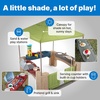 Step2 All Around Playtime Patio with Canopy Playset – Shaded Outdoor Playhouse for Kids with Realistic, Interactive Features, Room for Multiple Toddlers to Play – Dimensions: 60″ H x 47.5″ W x 47.5″ D(Green)