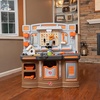 Step2 Big Builders Pro Workshop for Kids, Indoor/Outdoor Tool Bench for Children, Interactive Play with Sounds, Includes 45 Piece Toy Accessory Kit, Made of Durable Plastic, For Toddlers 3+ Years Old