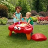 Step2 Crabbie Sand Table, Kids Sand Activity Sensory Table, 4 Piece Accessory Kit, Toddler Summer Outdoor Toys, Ages 1.5 – 6 Years Old