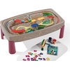 Step2 Deluxe Canyon Road Train & Track Table, Kids Activity Table for Cars, Cover Included, Made of Durable Plastic, Includes 3-Piece Train Set, For Toddlers 3+ Years Old