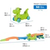 Step2 Dino Dash Up & Down Roller Coaster Kids Ride On Toy, Push Car, Indoor/Outdoor Playset, Made of Durable Plastic, Max Weight 50 lbs., for Toddlers 2-5 Years Old(Dino Dash)